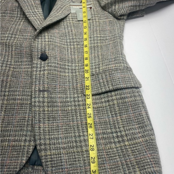 Oakton Ltd Men’s 100% Wool Blazer 42R Gray Single Vent 2 Button CLASSIC - Picture 11 of 14